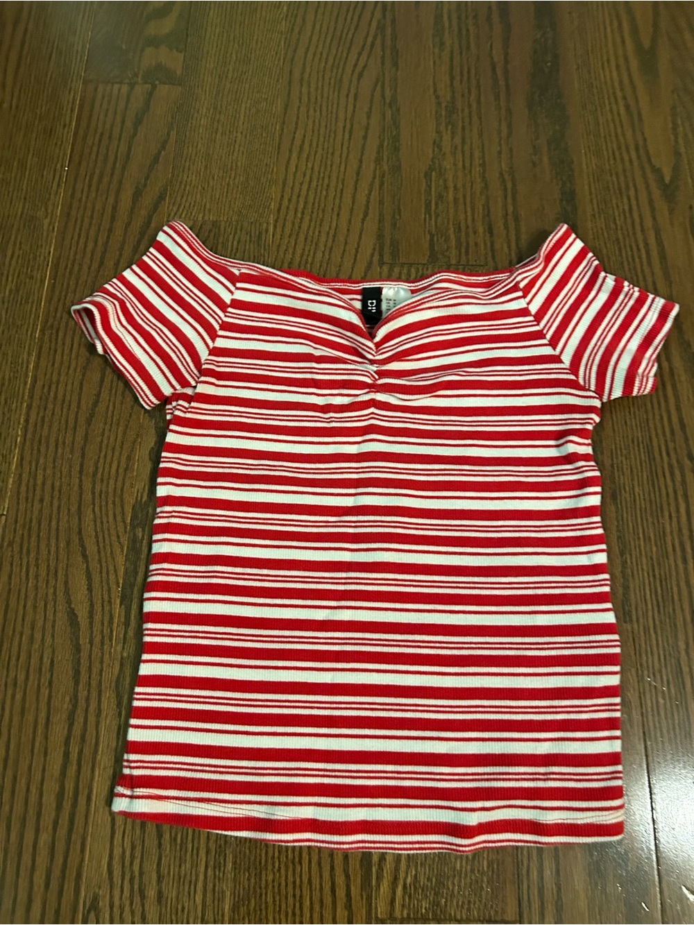 H&M Striped Off-Shoulder Women’s Top size M